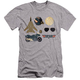 Top Gun Items Men's Ultra-Soft 30/1 Cotton Slim Short-Sleeve T-Shirt